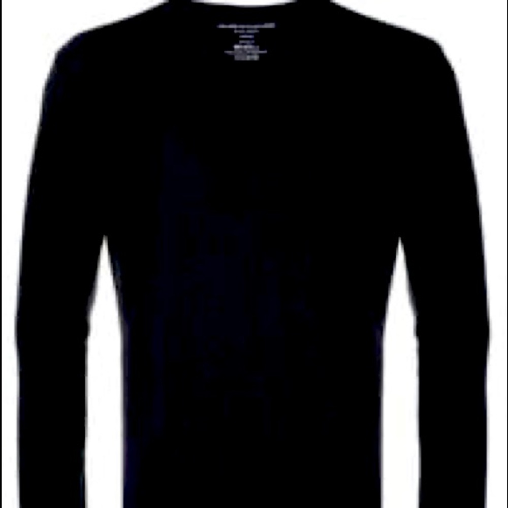 Majestic Filatures Men's Black base layer Crew-neck Long-sleeve Top L